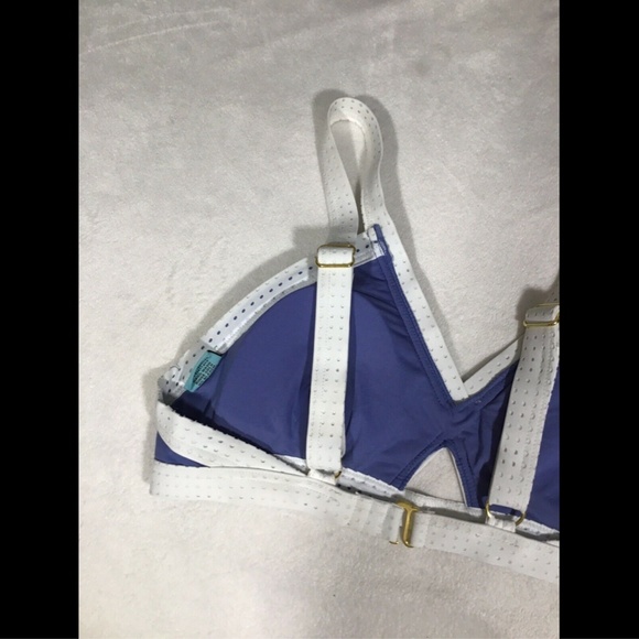 NEW Letarte Santorini Colorblock Bikini Top XS - Picture 7 of 10